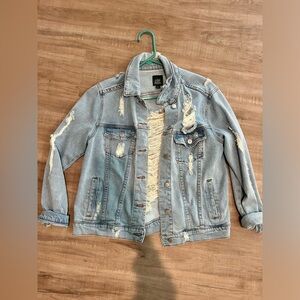 Wild Fable Distressed Blue Denim Jacket
